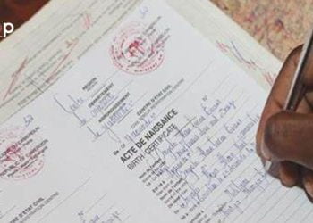 Etablissement du certificat de naissance