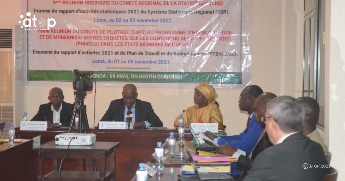 Atop.tg 9eme reunion ordinaire du comite regional de la statistique