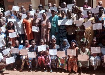 Agriculture inclusive et résiliente : 48 producteurs agricoles ont reçu leurs attestations de fin de formation