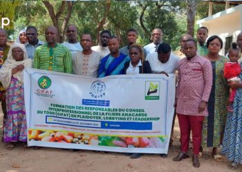 Développement de la filière anacarde au Togo : des acteurs des cinq régions en formation sur le plaidoyer, lobbying et le leadership à Sokodé
