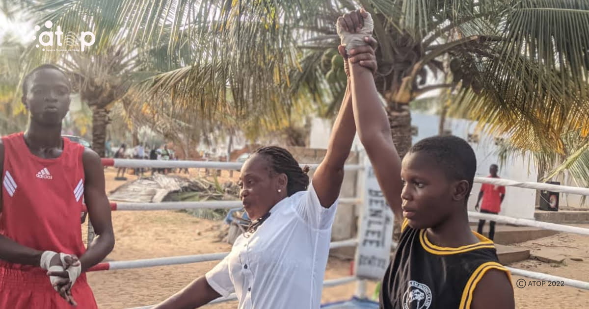 Atop.tg Promotion de la boxe au Togo un gala a la plage de Lome pour mieux faire connaitre la discipline