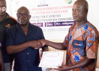 Promotion des fosses septiques non vidangeable : 42 plombiers et maçons des Plateaux formés sur les techniques de construction à Atakpamé