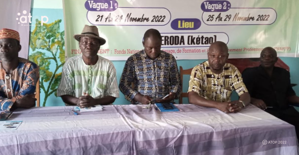 Atop.tg des producteurs formes a Teroda dans la commune Binah 2
