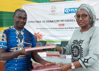 Zio :  Plan international Togo et huit cantons de la région Maritime signent des cadres de partenariat