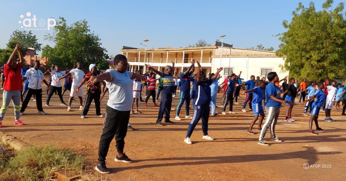Une seance dactivite sportive