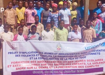 Tchamba/lutte contre l’extrémisme violent : des jeunes du canton de Goubi outilles pour contrer le phénomène