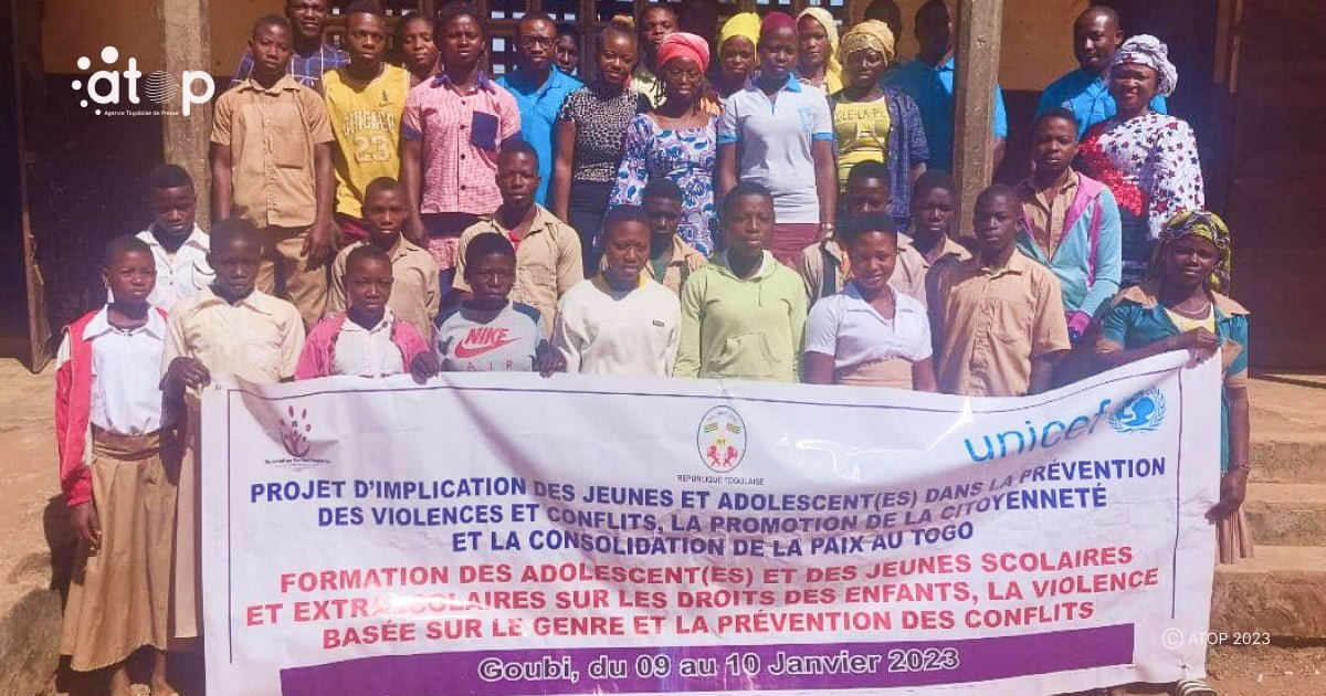 Atop.tg des jeunes du canton de Goubi outilles pour contrer le phenomene