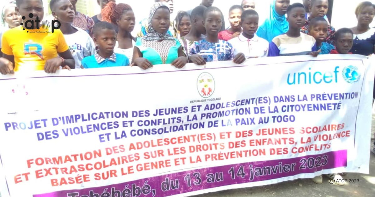 atop.tg Des jeunes au lancement du projet