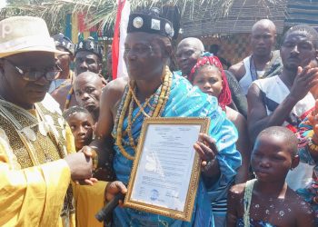 Chefferie traditionnelle/monsieur Konou komina a reçu son arrêté de reconnaissance