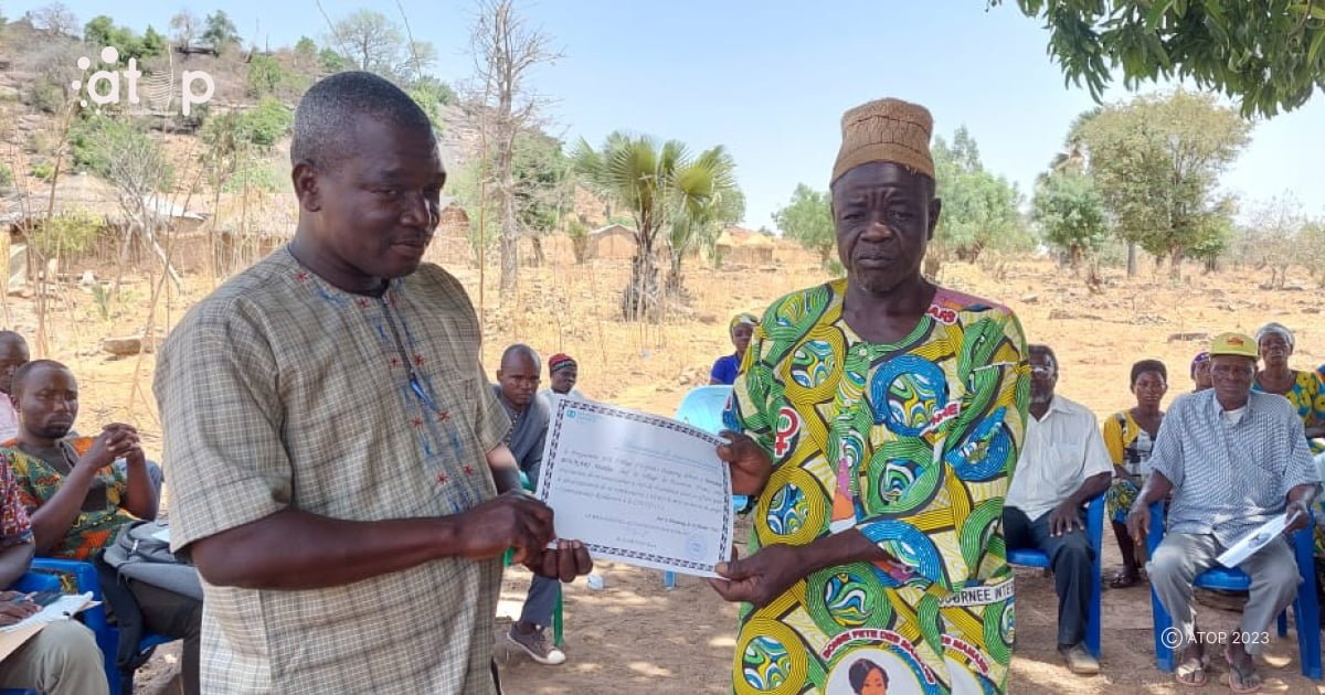 Tone/une rencontre de partage clôture le projet « communautés résilientes à la covid-19 » à Kountone 1 Atop.tg une rencontre de partage cloture le projet communautes resilientes a la covid 19 a Kountone