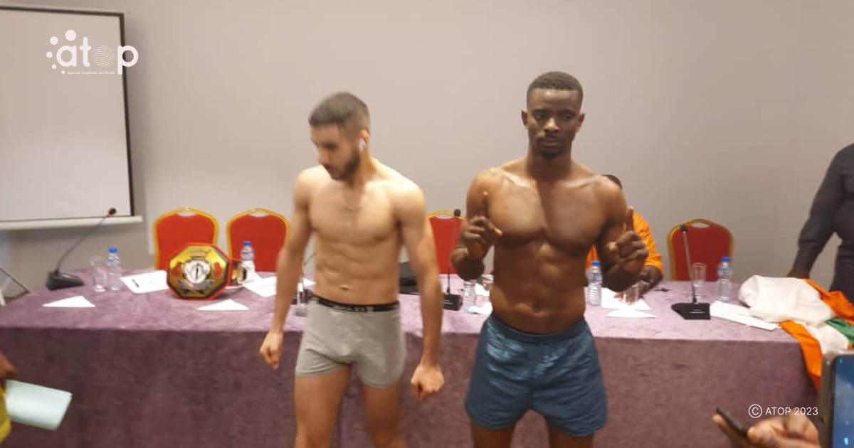 Kick-boxing : l’Algérien Fedali Hocine remet son titre de champion d’Afrique en jeu ce samedi à Lomé 1 atop.tg Le champion a gauche et son challenger