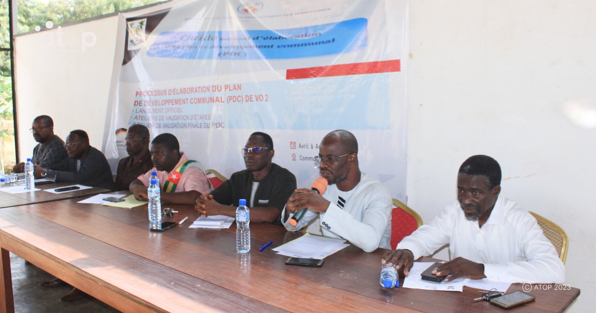 Décentralisation et développement communal : le PDC de la commune Vo 2 en cours d’élaboration 1 Atop.tg le PDC de la commune Vo 2 en cours delaboration
