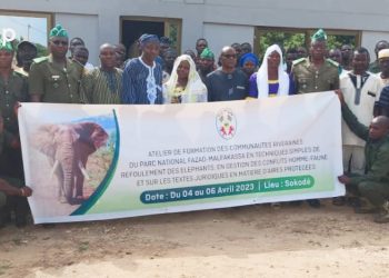Tchaoudjo/cohabitation homme-éléphants :  les communautés riveraines de Fazao-Malfakassa outillés sur les techniques de refoulement et de gestion des conflits