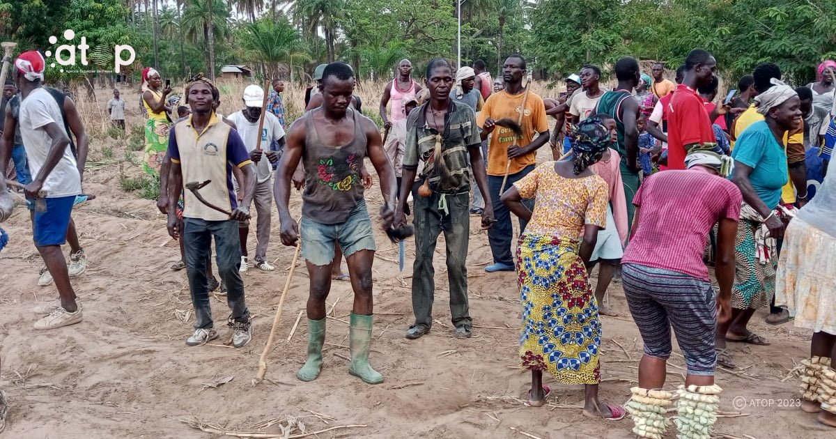 Doufelgou/ Identité culturelle : les natifs du canton de Agbande-Yaka ont dansé “Kalissaˮ 1 Atop.tg les natifs du canton de Agbande Yaka ont danse Kalissaˮ