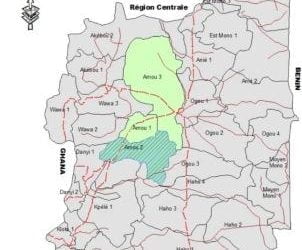 Cartes postales des préfectures du Togo
