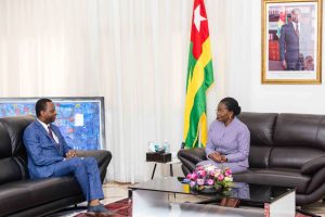 Atop.tg Le premier ministre a echange avec le representant du Togo au conseil dadministration de la banque mondiale et le dg de lONG Green Industry Plast Togo 1