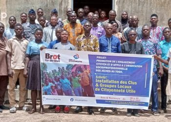 Doufelgou/ appui à l’orientation socioprofessionnelle des jeunes :  des clubs et groupes d’engagement citoyen utile installés à Niamtougou