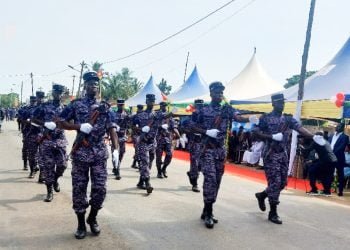 63eme anniversaire de l’indépendance du Togo : des militaires et paramilitaires ont défilé dans la maritime