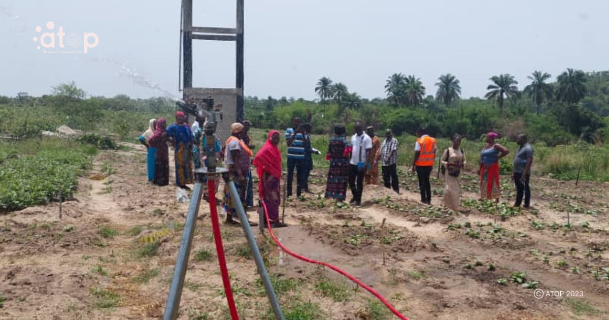 Tchaoudjo : le site agroécologique de la coopérative « Fézéréwogoni » doté d’un système d’irrigation 1 Atop.tg le site agroecologique de la cooperative Fezerewogoni dote dun systeme dirrigation