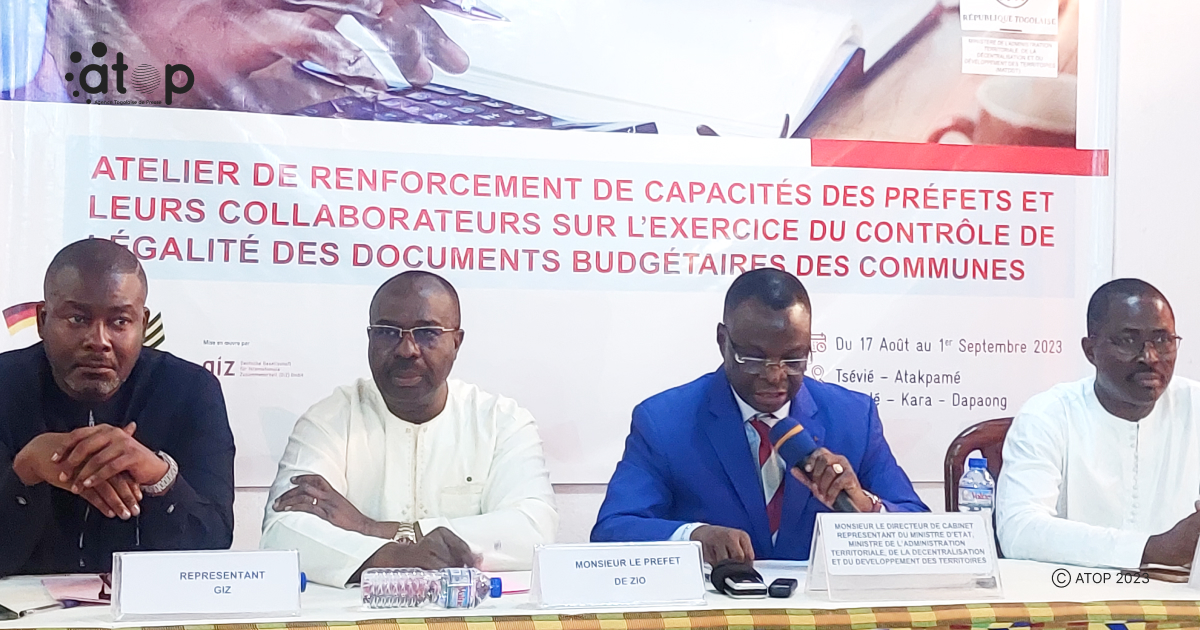 Atop.tg des prefets de la maritime renforcent leurs capacites en matiere du controle de la legalite des documents