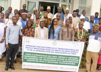 Kozah/ dispositifs locaux de prévention des grossesses des adolescentes au Togo : des chefs et prêtres traditionnels du pays en visite d’apprentissage dans la région de la Kara