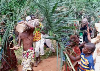Culture/fête traditionnelle « Gbagba » : la sortie du grand tam-tam « gbagba » donne le ton aux  festivités à Agou-Tavie