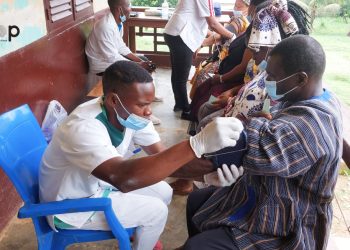 Wawa/Sport et santé: La population de Klabè-Efoukpa bénéficie d’un dépistage gratuit de l’hypertension artérielle et du diabète