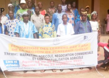 Amou/agriculture :  25 acteurs des ZAAP en formation sur le marketing agricole à Ayome