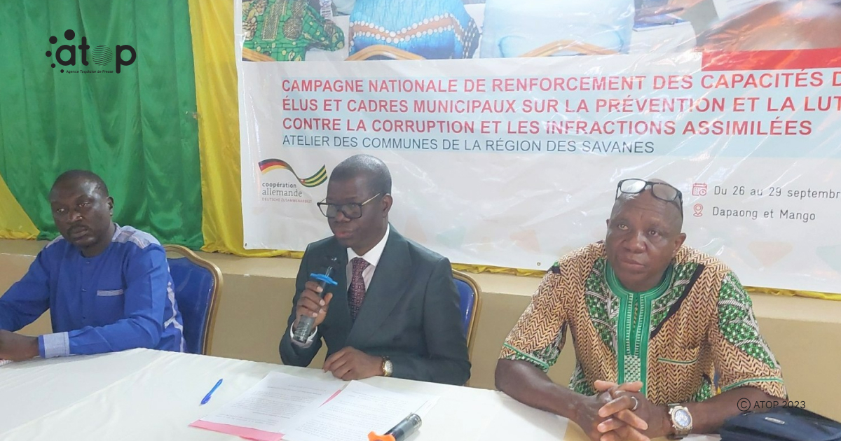 Tône/lutte contre la corruption : Les élus et cadres locaux de Kpendjal et Kpendjal -ouest en atelier de formation 1 Atop.tg Les elus et cadres locaux de Kpendjal et Kpendjal ouest en atelier de formation 2