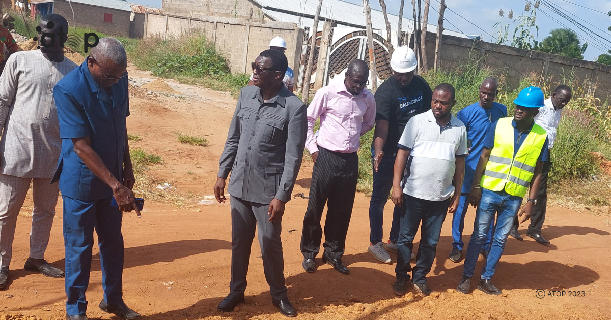 Atop.tg Le ministre dEtat Yark Damehame constate letat davancement des travaux dans les savanes
