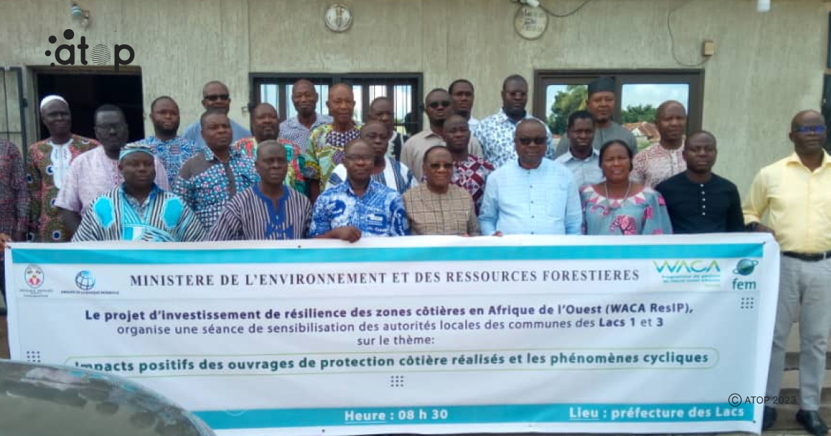 Lacs/ projet WACA Res-IP : des acteurs locaux sensibilisées sur les impacts positifs des ouvrages réalisés 1 Atop.tg des acteurs locaux sensibilisees sur les impacts positifs des ouvrages realises