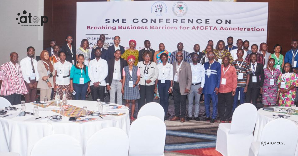 Atop.tg Les PME exhortees a embrasser ses principes pour surmonter les obstacles au commerce et stimuler la croissance et la prosperite