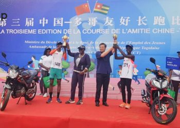 74ème anniversaire de fondation de la République populaire de chine/course de l’amitié Chine Togo :  Vaogbati Makman (homme) et Nouwodjro Eya (dame) vainqueurs de la 3ème édition