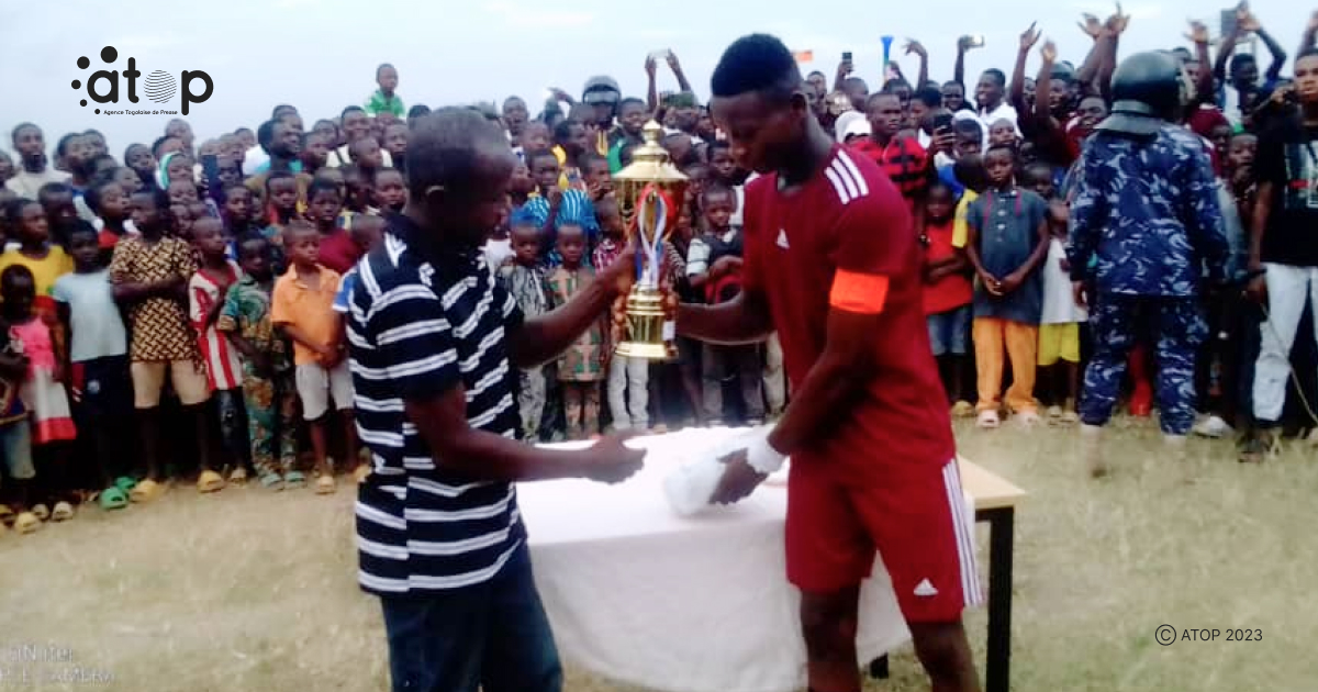 Atop.tg des matchs de football pour sensibiliser la population sur le phenomene a Atakpame
