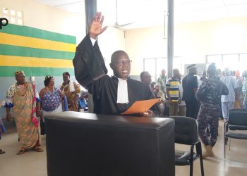 Justice :  prestation de serment de Me Massampou Tchédré au  tribunal de Kpalimé