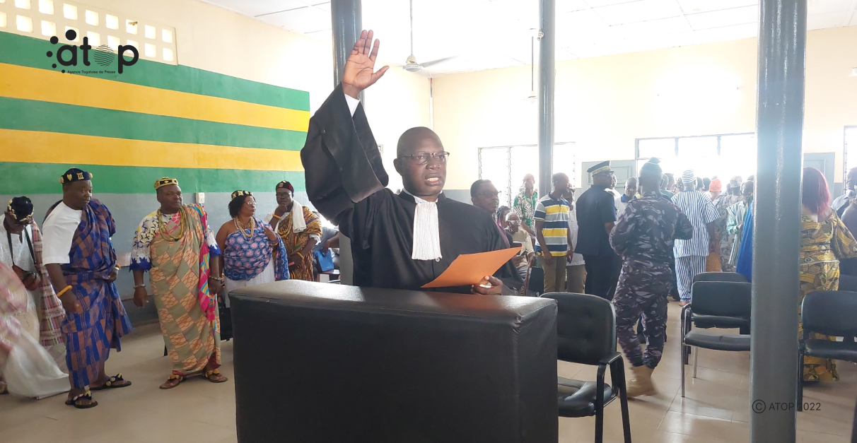 Atop.tg prestation de serment de Me Massampou Tchedre au tribunal de Kpalime