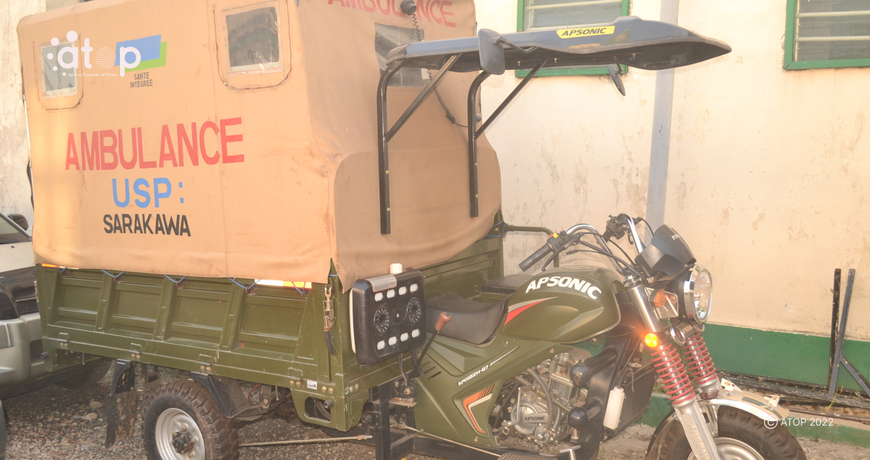 Atop.tg LUSP de sarakawa dotee dune ambulance tricycle 1