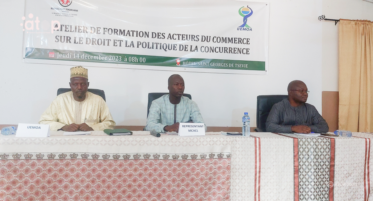 Atop.tg des acteurs du commerce sensibilises sur le droit et la politique du commerce