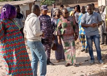 Kozah : la ministre Myriam Dossou de Souza-D’Almeida touche du doigt l’évolution des travaux du marché de Tcharé