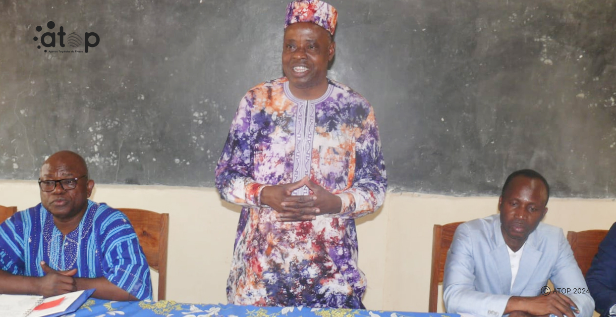 Atop.tg le ministre Hodin en visite au CFTP Bassar