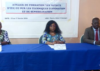 Zio/les bénéficiaires du PAFeRT en formation sur les technique d’animation socio-éducative