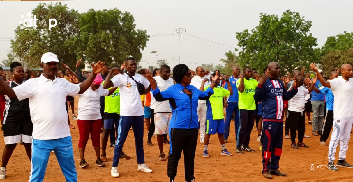 18ème acte des JNS au Togo : le ministre des Sports était sur le terrain du CEG Togblékopé 1 Oliver363