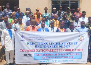 Des élections paisibles dans le respect  du code électoral et des droits de l’homme :  la CNDH en campagne de sensibilisation à Sokodé