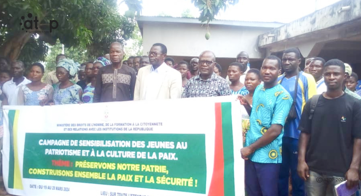 Atop.tg Les jeunes de la commune 1 sensibilises au patriotisme et a la