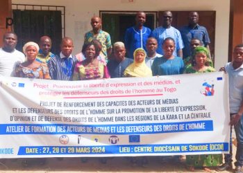 Région centrale / promotion de la liberté d’expression :  SIBEC-Togo forme des journalistes et défenseurs des droits humains  à Sokodé