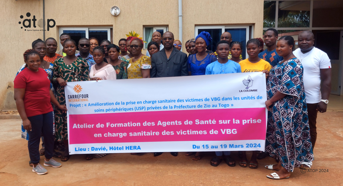 Zio / prise en charge sanitaire des victimes de violences basées sur le genre : des agents de santé formés 1 Atop.tg des agents de sante formes