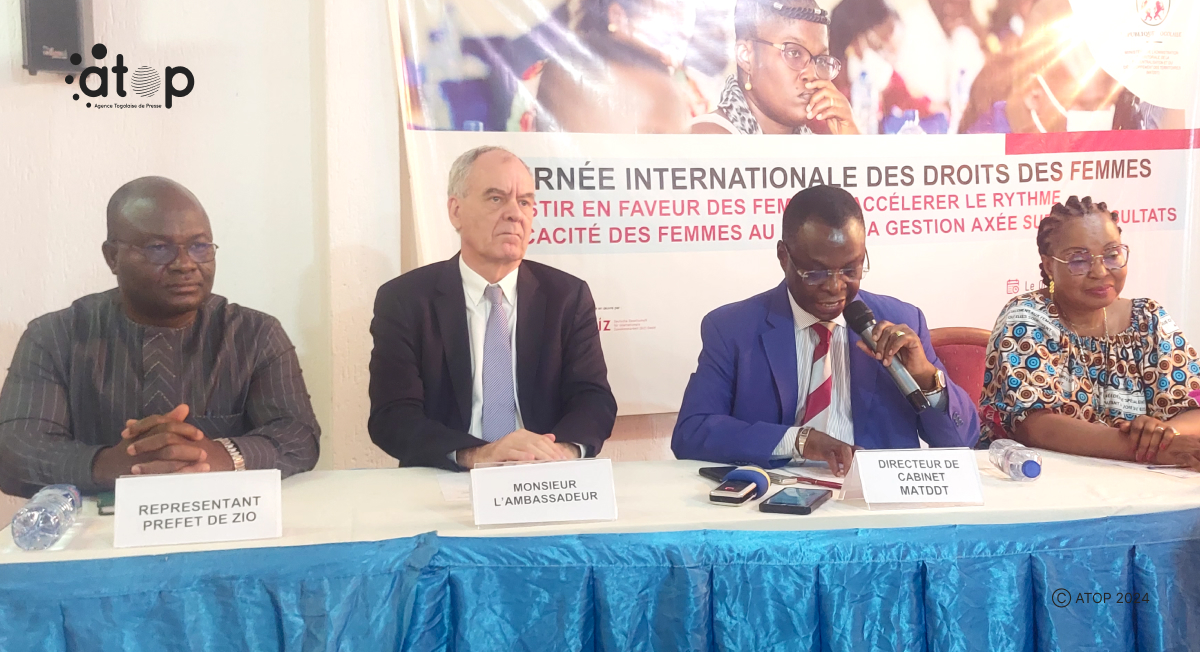 Zio / journée internationale des droits de la femme : les femmes du ministère de l’administration territoriale sensibilisées à Tsévié 1 Atop.tg les femmes du ministere de ladministration territoriale sensibilisees a Tsevie
