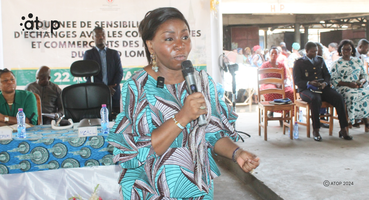 Atop.tg letape du marche d Akodessewa Djidjenou termine la tournee de sensibilisation de la ministre Mivedor Sambiani