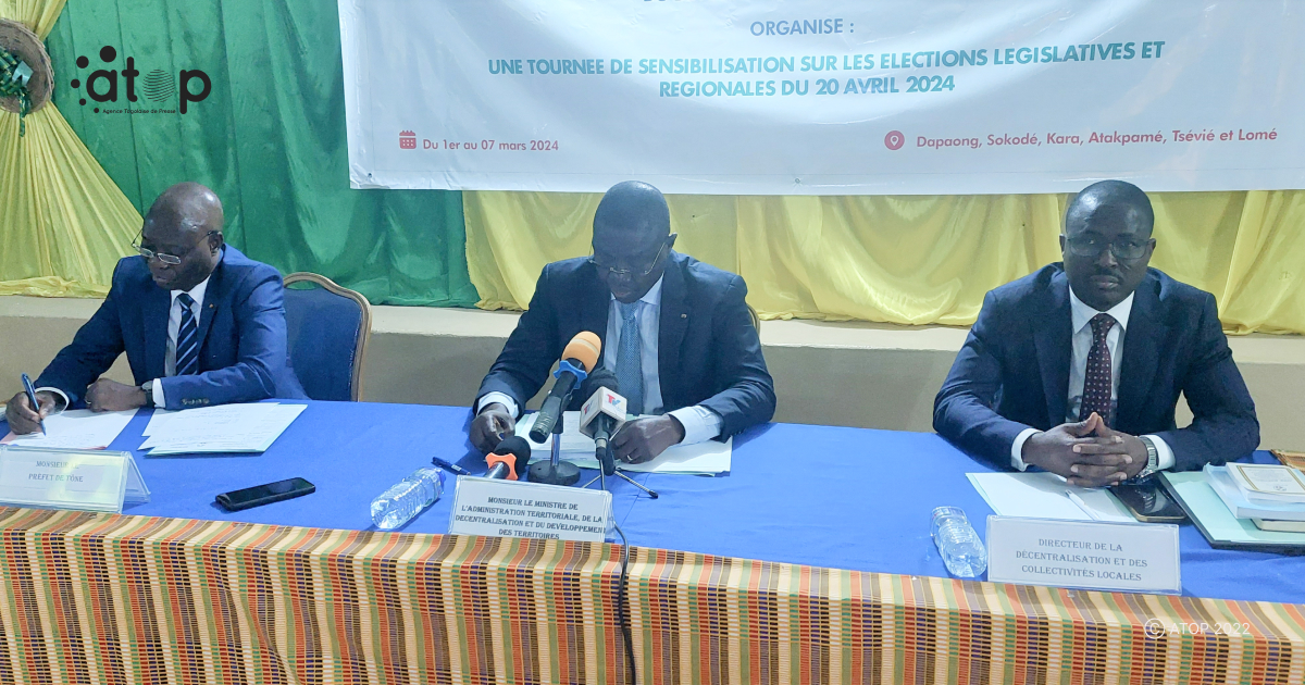 Tone/élections législatives et régionales du 20 avril : les acteurs de la région des Savanes exhortés à œuvrer pour leur réussite 1 Oliver410