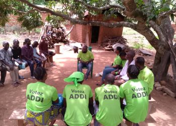Les militants du parti ADDI ont entamé la stratégie porte-à-porte à Ezimé